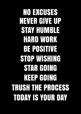 Inspirational Motivational Quote Poster