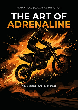The Art of Adrenaline Motocross Poster