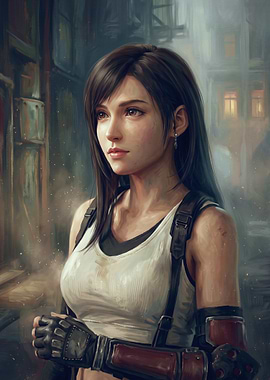 Tifa Lockhart Digital Portrait