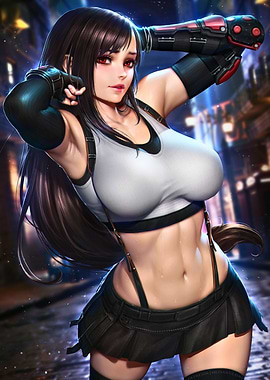 Tifa Lockhart Final Fantasy Digital Art