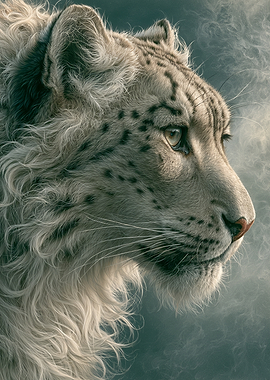 Majestic Snow Leopard Portrait