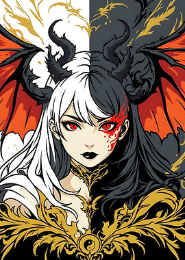 Dual Nature Demon Anime Girl
