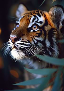 Close-up Portrait of a Tiger