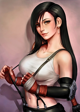 Tifa Lockhart Final Fantasy Portrait