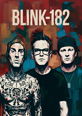 Blink-182 Band Portrait Poster