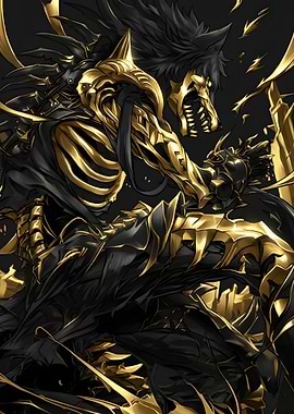 Golden Armored Wolf Warrior