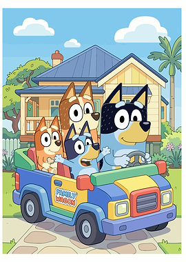 Bluey Family Wagon Adventure