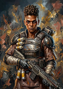 Bangalore Apex Legends Oil Painting Portrait
