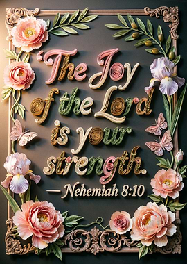 The Joy of the Lord Quilling Art