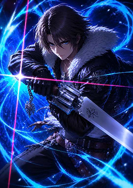 Squall Leonhart with Gunblade