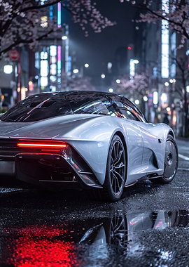Car McLaren Speedtail in Night