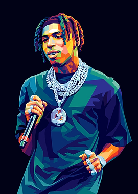 NLE Choppa Pop Art Portrait