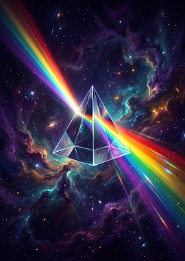 Cosmic Prism Light Refraction