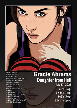 Gracie Abrams Daughter from Hell Poster