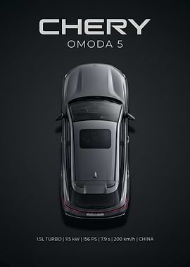 Chery Omoda 5 Top View Poster