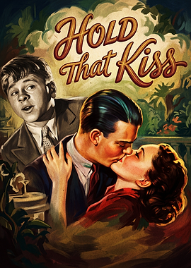 Hold That Kiss Vintage Movie Poster
