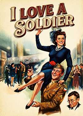 I Love a Soldier Vintage Poster