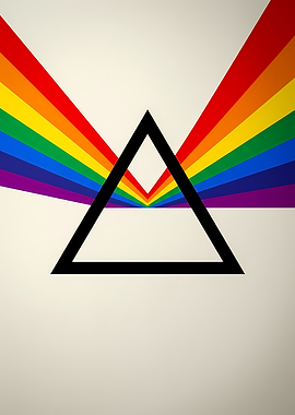 Pink Floyd Prism Minimalist Art