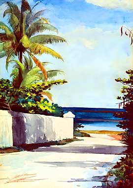 Winslow Homer - Road in Nassau