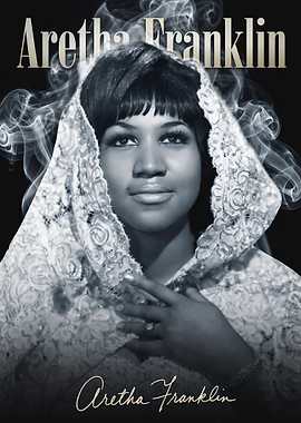 Aretha Franklin Portrait Poster
