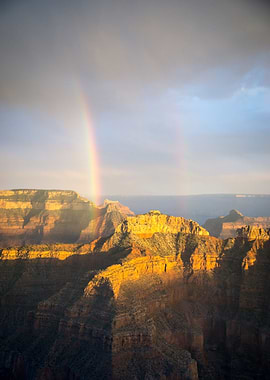 Double Rainbow Over Grand Canyon