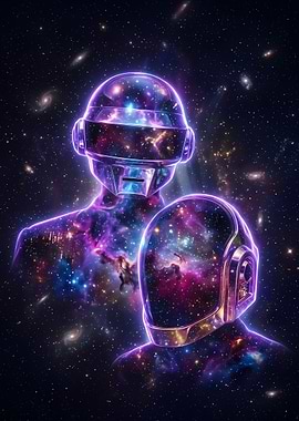 Daft Punk Cosmic Galaxy Helmets