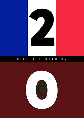 France vs Morocco Scoreboard Poster