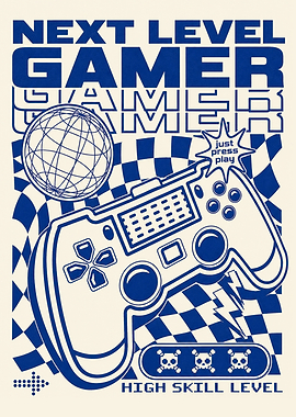 Next Level Gamer Retro Gaming Poster