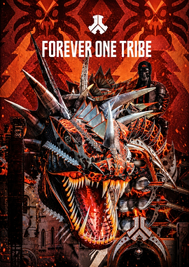 Defqon.1 Forever One Tribe Dragon Poster