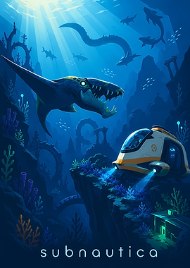 Subnautica Underwater Exploration Poster
