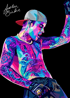 Justin Bieber Pop Art Portrait