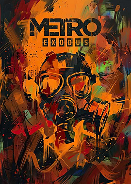Metro Exodus Gas Mask Poster