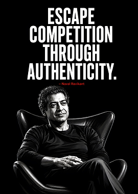 Naval Ravikant Inspirational Quote Poster