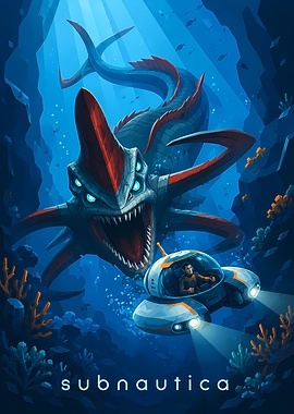 Subnautica Reaper Leviathan Encounter