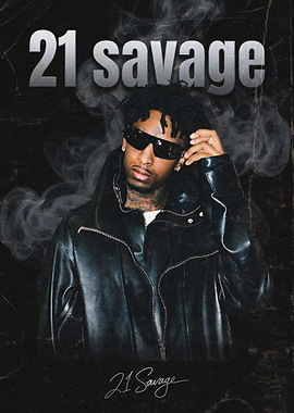 21 Savage Portrait Poster