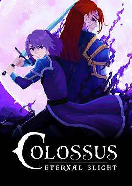 Colossus Eternal Blight Pixel Art Poster