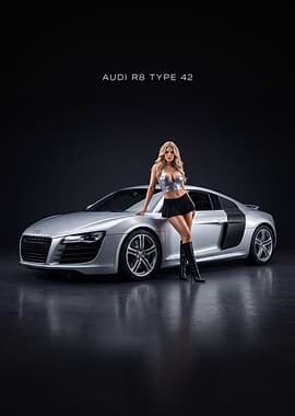 Audi R8 Type 42 Car Poster
