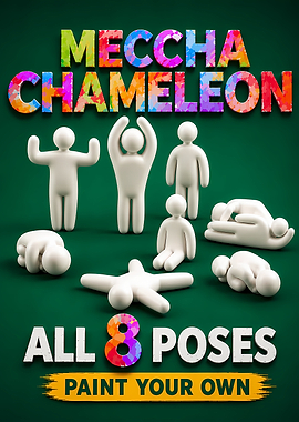 Meccha Chameleon Paint Your Own Figures