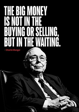 Charlie Munger Inspirational Quote Poster