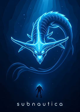 Subnautica Reaper Leviathan Poster