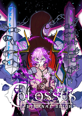 Colossus Eternal Blight Fantasy Poster