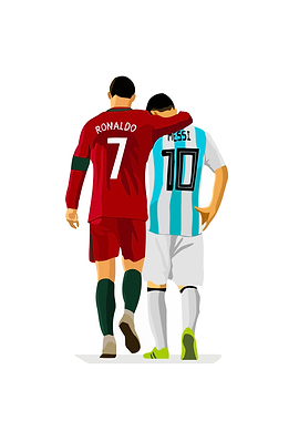 Ronaldo and Messi Walking Together
