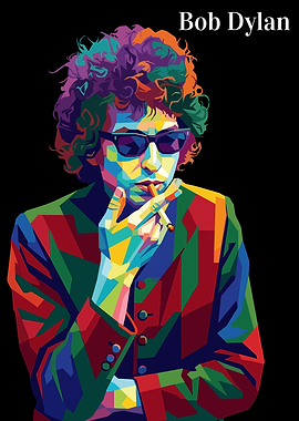 Bob Dylan Pop Art Portrait