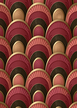 Art Deco Fan Pattern