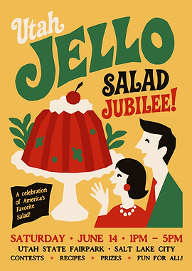 Utah Jello Salad Jubilee Poster