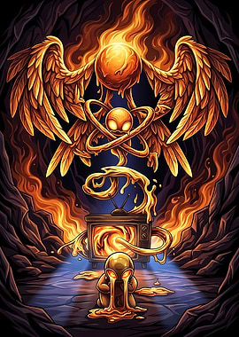 Surreal Golden Entity and Television Portal