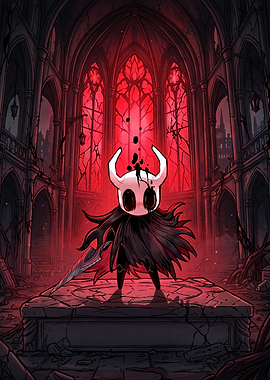 Hollow Knight in Red Cathedral