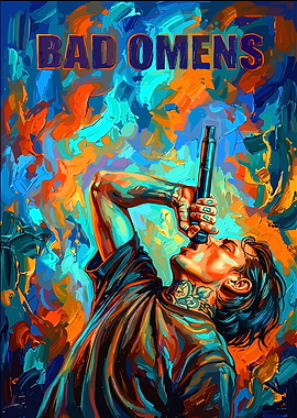 Bad Omens Band Art Poster