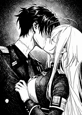 Eighty-Six Shin and Lena Kissing