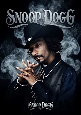 Snoop Dogg Cowboy Portrait Poster